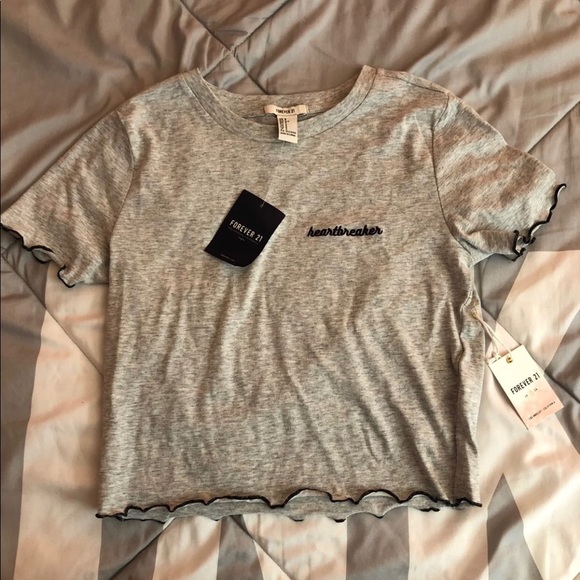 Forever 21 Tops - Gray crop top